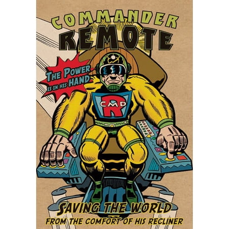 Nobleworks Commander Remote Funny / Humorous Dan Collins Birthday Card