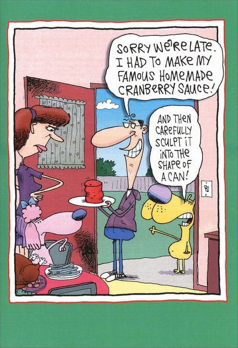 Nobleworks Cranberry Sauce Box of 12 Funny / Humorous Christmas Cards ...
