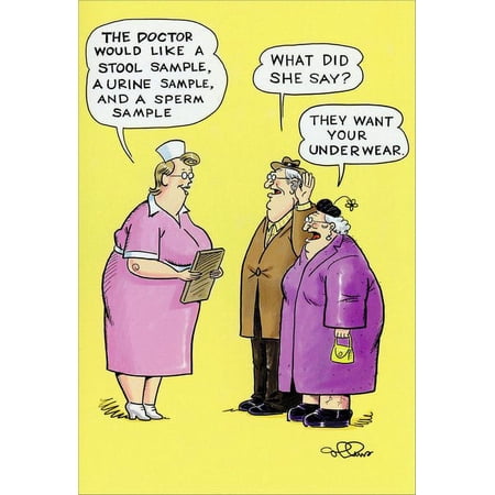 Nobleworks Doctor's Office Samples Funny / Humorous Birthday Card