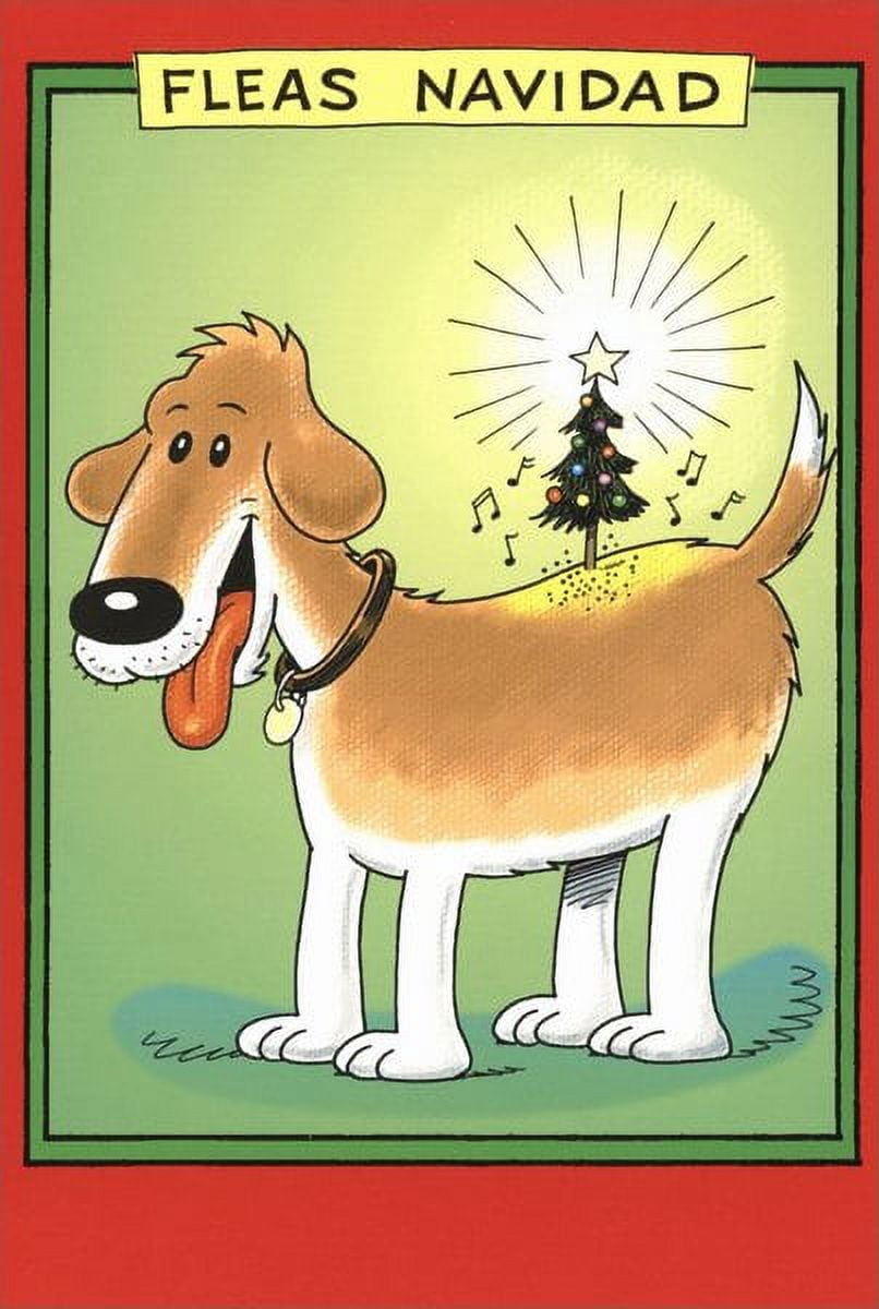 Nobleworks Fleas Navidad Funny / Humorous Christmas Card (1 card/1 ...