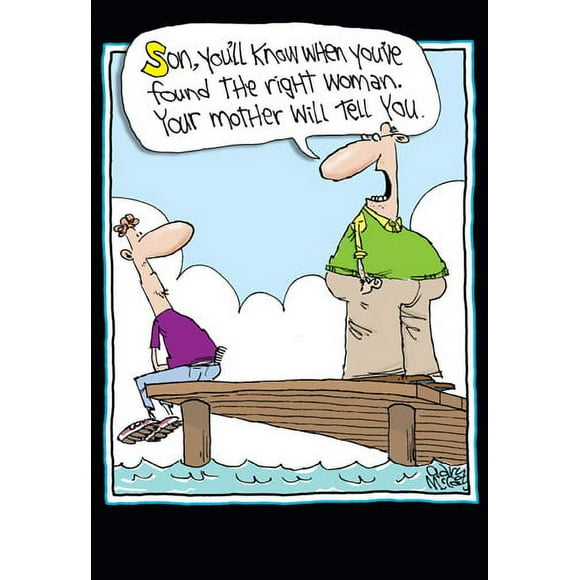 Nobleworks Found Right Woman Funny / Humorous McCoy Bros Father's Day Card