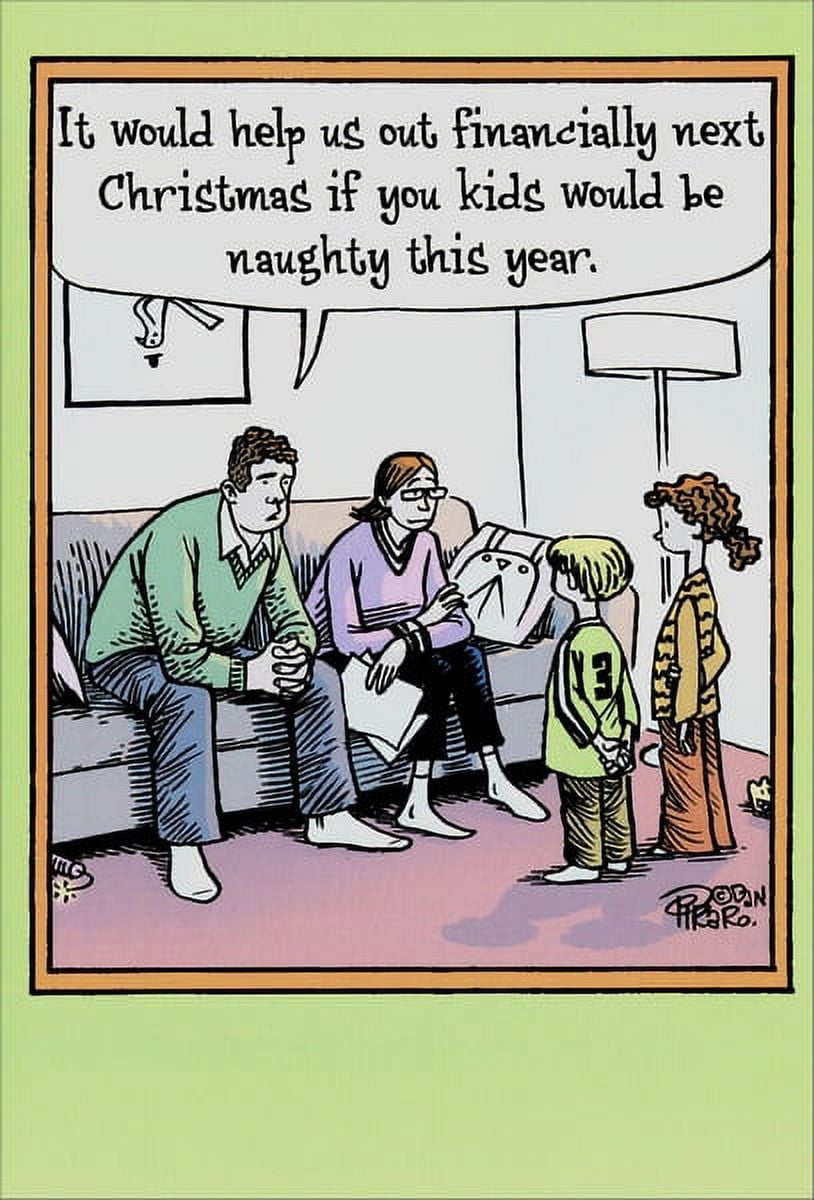 Nobleworks Help Us Out Funny / Humorous Christmas Card (1 card/1 ...