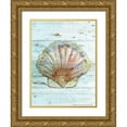 thumbnail image 1 of Nobleworks, Inc. 12x14 Gold Ornate Wood Framed with Double Matting Museum Art Print Titled - Seashell 1, 1 of 4