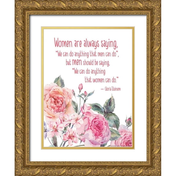 Nobleworks, Inc. 19x24 Gold Ornate Wood Framed with Double Matting Museum Art Print Titled - Inspired 4