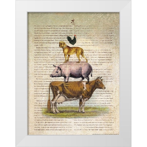 Nobleworks, Inc. 19x24 White Modern Wood Framed Museum Art Print Titled - Farm Stand A1
