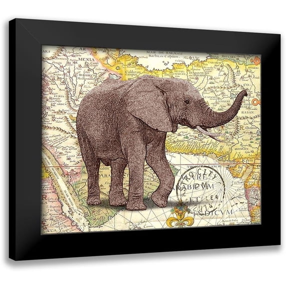 Nobleworks, Inc. 24x20 Black Modern Framed Museum Art Print Titled - Trunk 1