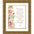 thumbnail image 1 of Nobleworks, Inc. 25x32 Gold Ornate Wood Framed with Double Matting Museum Art Print Titled - Inspired 3, 1 of 4