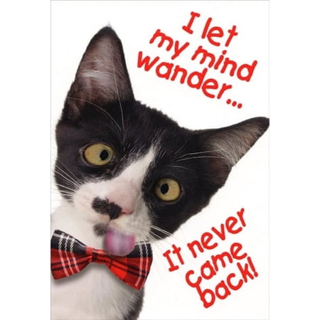 Nobleworks Let My Mind Wander Funny Belated Birthday Card