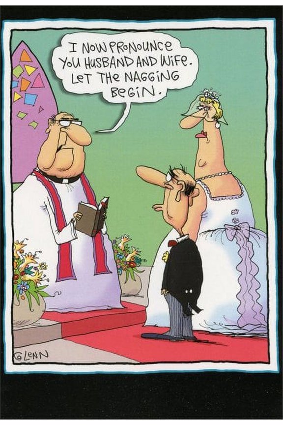 Let the Nagging Begin Funny / Humorous McCoy Bros Wedding / Marriage Congratulations Card