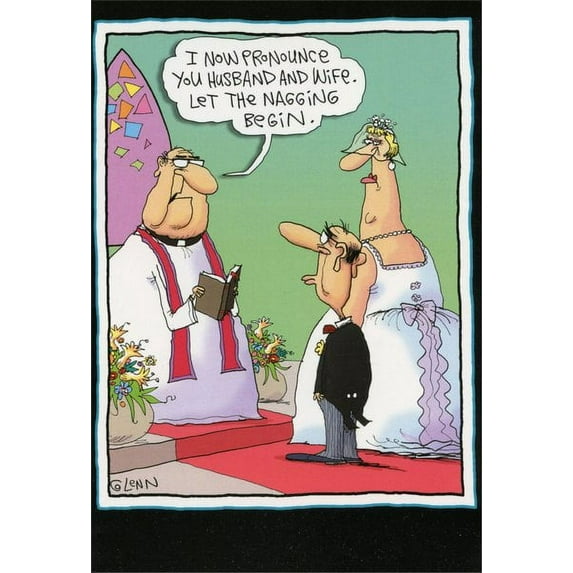 Nobleworks Let the Nagging Begin Funny / Humorous McCoy Bros Wedding / Marriage Congratulations Card