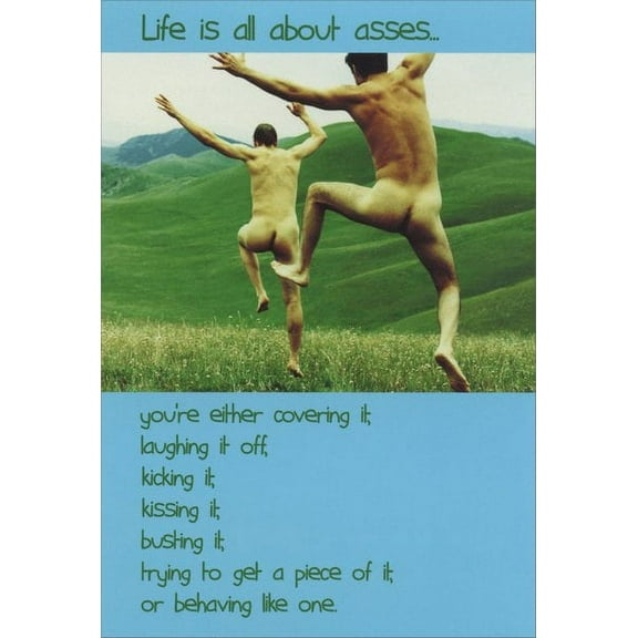 Nobleworks Life is All About Funny / Humorous Birthday Card