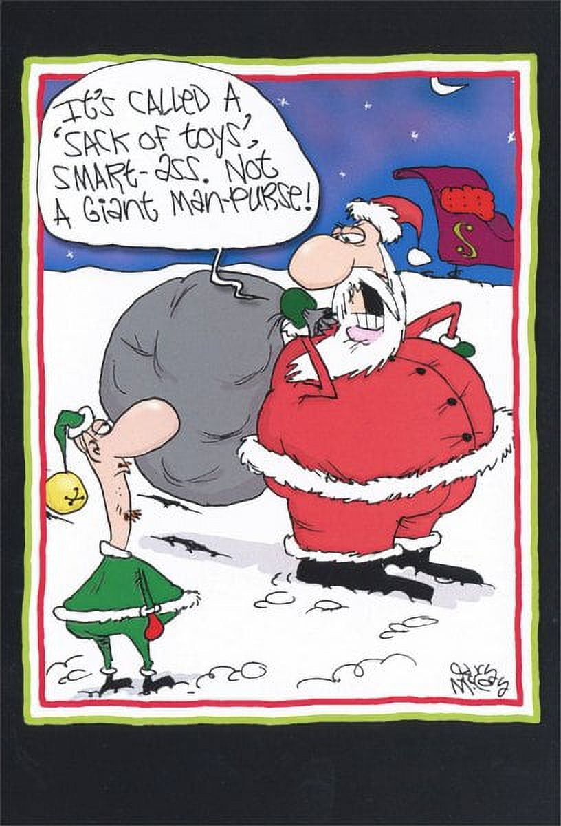 Nobleworks Man Purse Funny / Humorous Christmas Card (1 card/1 envelope ...