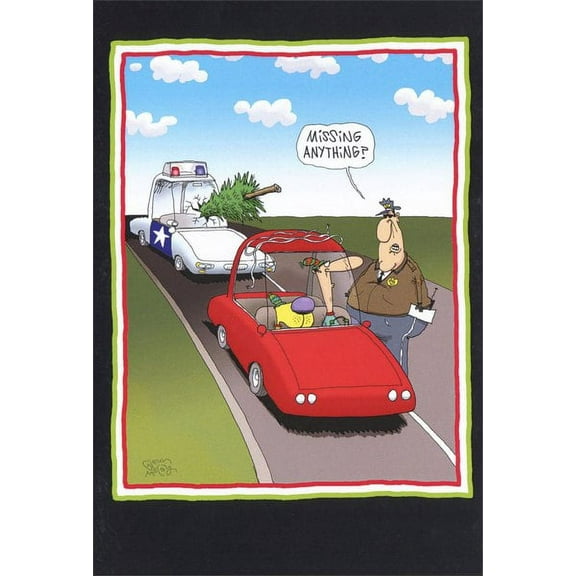 Nobleworks Missing Anything Box of 12 Funny Christmas Cards