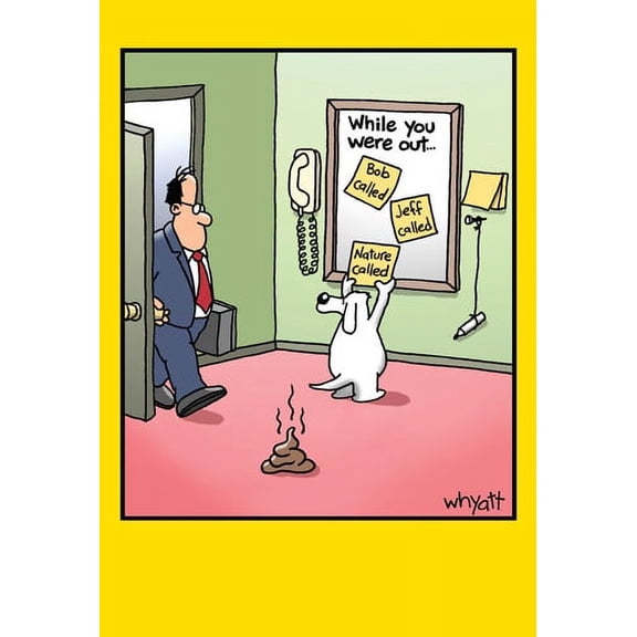 Nobleworks Nature Called Funny / Humorous Tim Whyatt Birthday Card