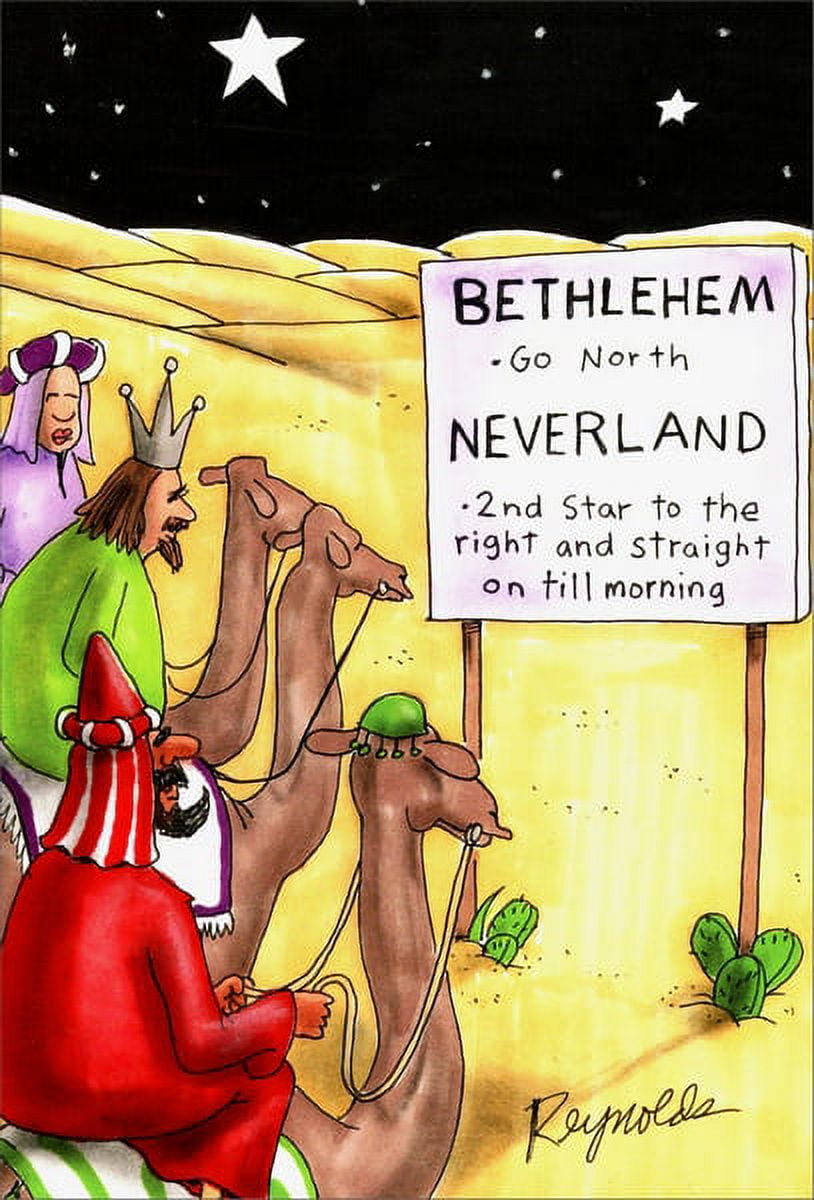 Nobleworks Neverland Funny / Humorous Christmas Card (1 card/1 envelope)