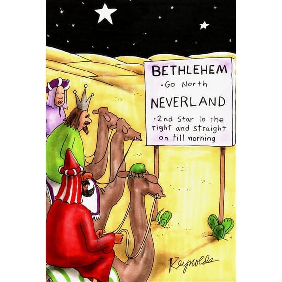 Nobleworks Neverland Funny / Humorous Christmas Card (1 card/1 envelope)