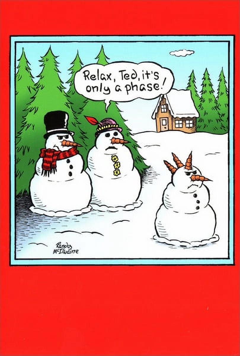 Nobleworks Only a Phase Box of 12 Funny / Humorous Christmas Cards ...