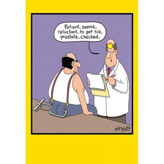 Nobleworks Prostate Exam Funny / Humorous Tim Whyatt Birthday Card