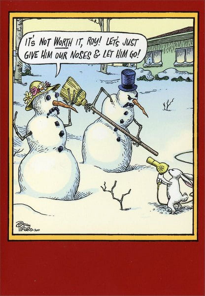 Nobleworks Rabbit Robbery Funny / Humorous Christmas Card (1 card/1 envelope)
