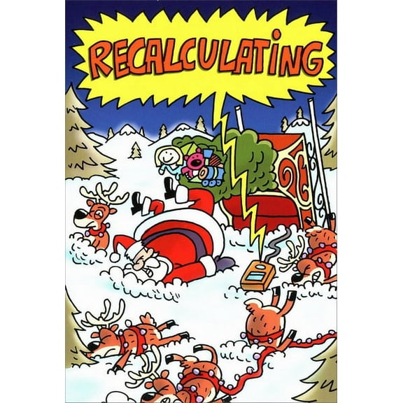 Nobleworks Recalculating Box of 12 Funny / Humorous Christmas Cards