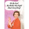 thumbnail image 1 of Nobleworks Right About Everything Funny / Humorous Mother's Day Card, 1 of 2