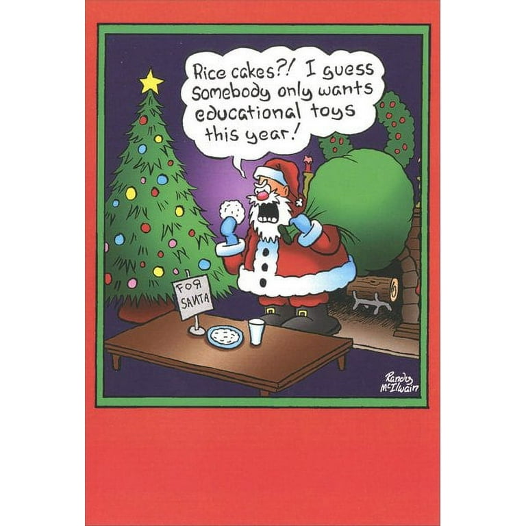 Nobleworks Screw the Diet Funny Humorous Christmas Card