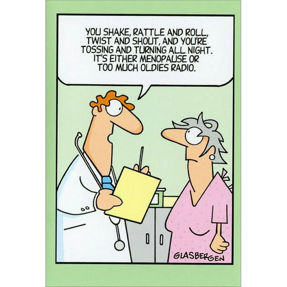 Nobleworks Shake, Rattle & Roll Funny / Humorous Birthday Card