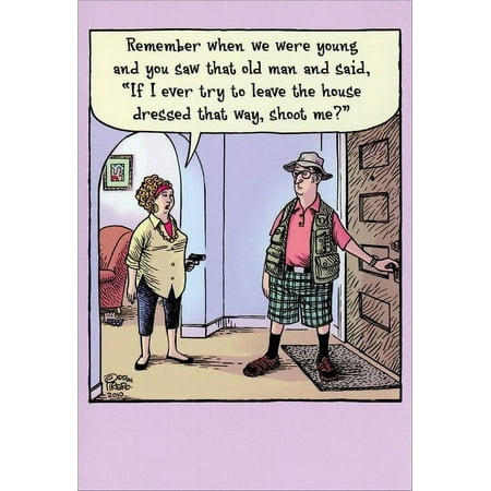 Nobleworks Shoot Me Funny / Humorous Birthday Card