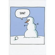 Nobleworks Snowman Son Snowball Funny Scott Nickel Christmas Card 1 card/1 envelope