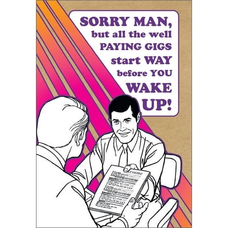 Nobleworks Sorry Man Funny / Humorous Graduation Congratulations Card