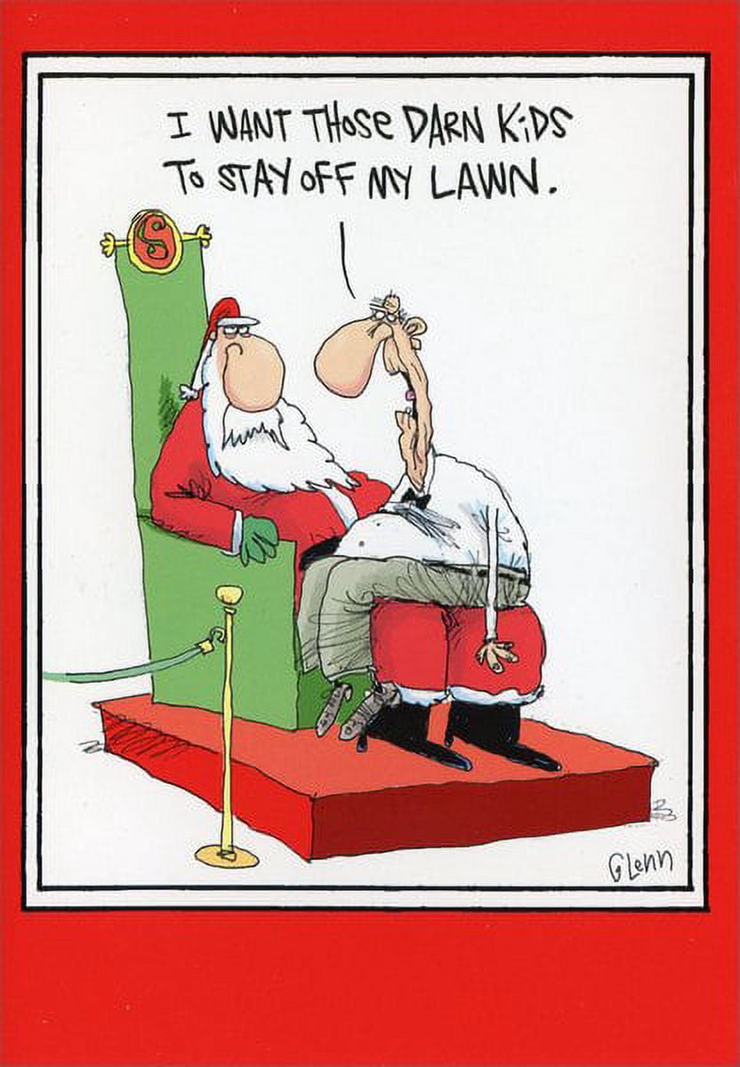 Nobleworks Stay Off My Lawn Box of 12 Funny / Humorous Christmas Cards ...