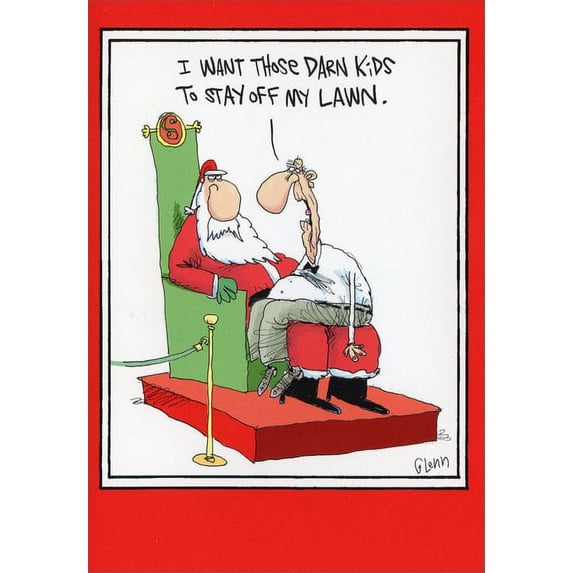 Nobleworks Stay Off My Lawn Box of 12 Funny / Humorous Christmas Cards ...
