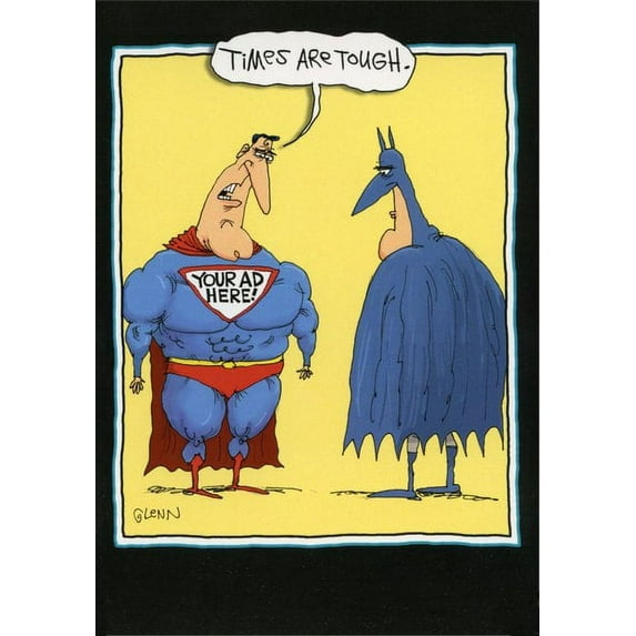 Nobleworks Superhero Advertising Funny / Humorous McCoy Bros Just for Fun Card