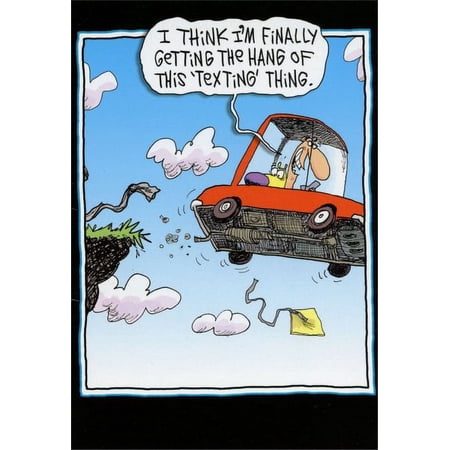 Nobleworks Texting While Driving Funny / Humorous McCoy Bros Birthday Card