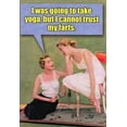 thumbnail image 1 of Nobleworks Try Yoga Funny Birthday Card, 1 of 2