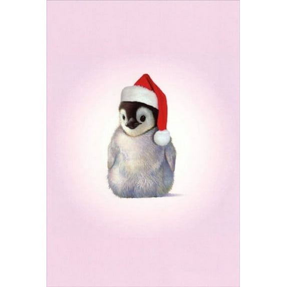 Nobleworks Zoo Babies Penguin John Butler Cute Christmas Card (1 card/1 envelope)