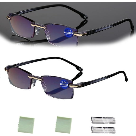 Noblu Vision Glasses,Outfany Intellireaders, Anti Blue Light Presbyopia Glass, Intellireaders Progressive, Fanyil Intellireaders