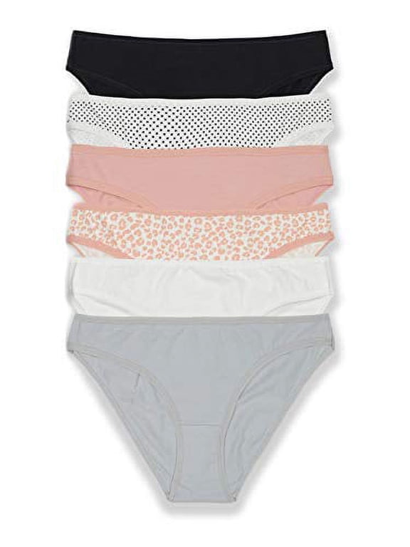 Nobo 6-Pack Girls Juniors Panties (Thong - Light, 2X)