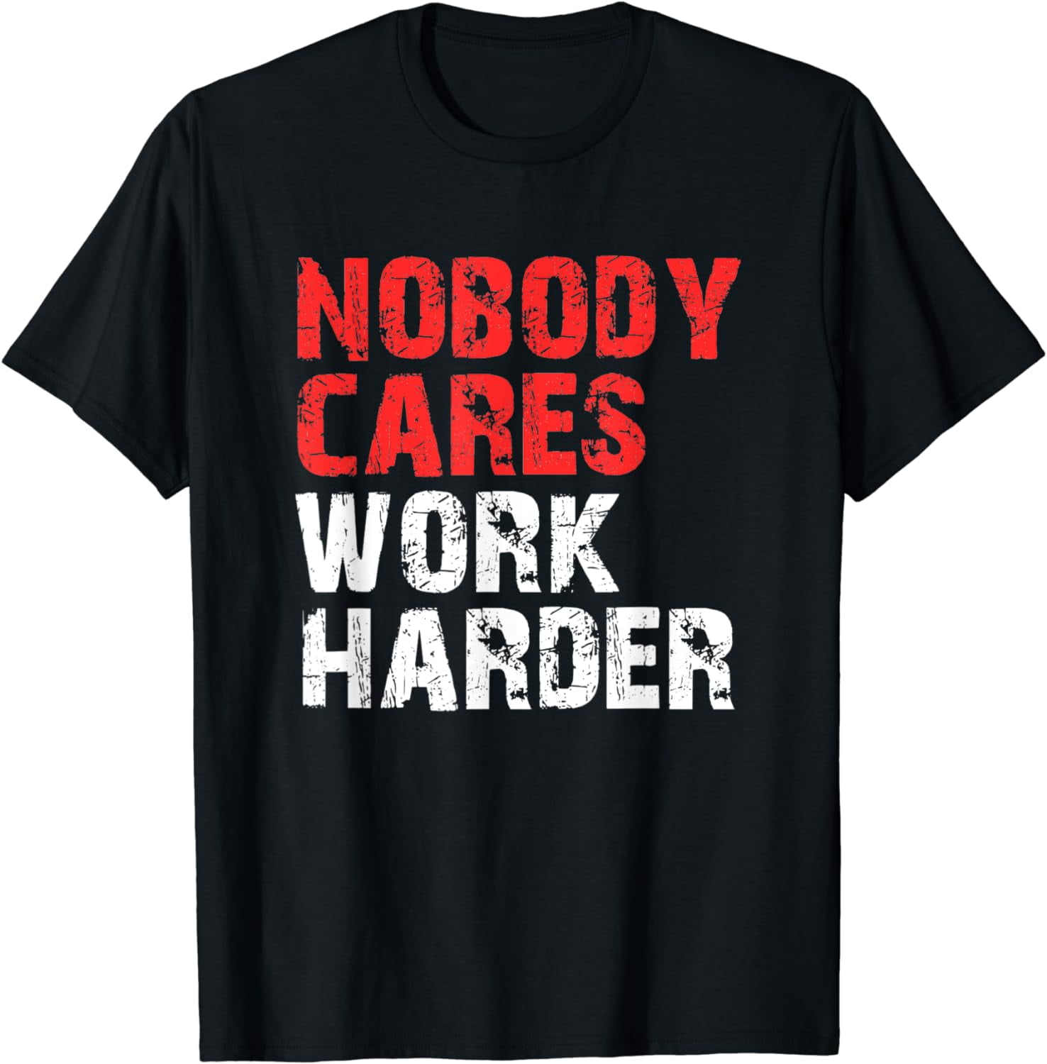 Motivations-Schild „Nobody Cares Work Harder“ Aus Metall – 30,5 X 20,3 Cm, Für Büro, Gym Oder Zuhause