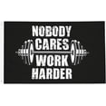 thumbnail image 1 of Nobody Cares Work Harder Weightlifter Banner With Metal Grommets Double Sided Printed Flag 3x5 Ft Garden Yard House Flags Greeting Banner Indoor Outdoor Party Home Decor, 1 of 8