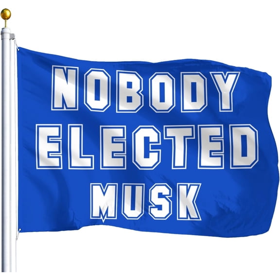 Nobody Elected M-usk Flags 3x5 Outdoor Trippy Outdoor Flag Wall Decor For Parties 3x5 Ft, Birthday Gifts For Friends