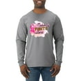 thumbnail image 1 of Nobody Fights Alone Watercolor Sparkles Breast Cancer Awareness Mens Long Sleeve Shirt, Heather Grey, XX-Large, 1 of 5
