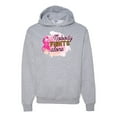 thumbnail image 1 of Nobody Fights Alone Watercolor Sparkles Breast Cancer Awareness Unisex Graphic Hoodie Sweatshirt, Heather Grey, X-Large, 1 of 5