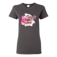 thumbnail image 1 of Nobody Fights Alone Watercolor Sparkles Breast Cancer Awareness Womens Graphic T-Shirt, Charcoal, Small, 1 of 5