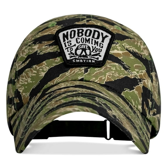 Nobody Is Coming To Save You Skull Patch Ripstop Low Pro Operator Hat Original Tiger Stripe Camo