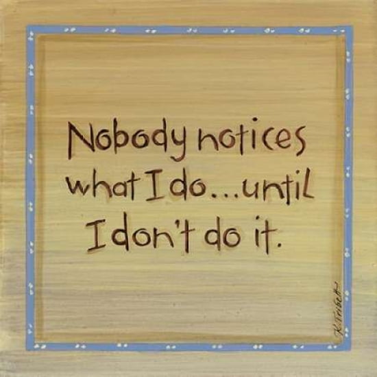 Nobody Notices Canvas Art - Karen Tribbet (24 x 24)