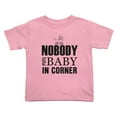thumbnail image 1 of Nobody Puts in Corner Cute Toddler T Shirts for Boys Girls (Pink, Youth XL), 1 of 5