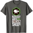 thumbnail image 1 of Nobody Wants Your Sheep Board Game Geek Nerd Fan Joke Softstyle Unisex T-Shirt,Charcoal Color,Size XL, 1 of 5