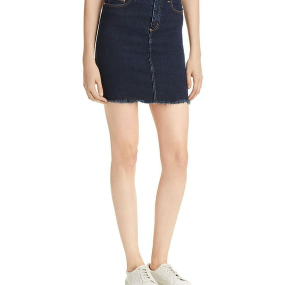Nobody Womens Cult Denim Skirt, Blue, 30
