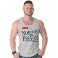 thumbnail image 1 of Nobody is Perfect Saying Sarcastic Plus Size Graphic Tank Top Brisco Brands 2X, 1 of 5